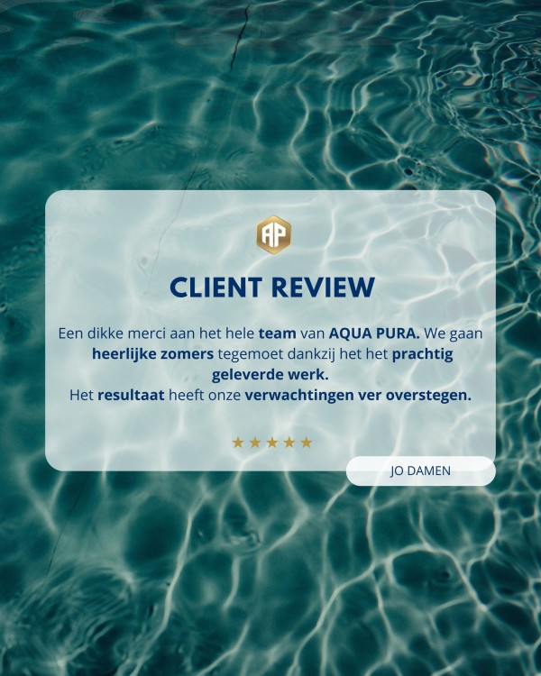 "Het resultaat heeft onze verwachtingen ver overstegen." ⭐️⭐️⭐️⭐️⭐️Dankzij het vertrouwen van klanten zoals Jo kunnen we blijven doen waar we goed in zijn: unieke zwembaden creëren die zorgen voor jarenlang zomerplezier.

Een dikke merci aan iedereen die kiest voor kwaliteit, elegantie en zorgeloos genieten met Aqua Pura💧

👉 Droom jij ook van een zwembad op maat? Vraag vandaag nog jouw offerte aan en maak van jouw tuin een zomerparadijs.

AquaPuraZwembaden Klantreview ZorgeloosGenieten ZwembadOpMaat LuxeTuin ZomerInEigenTuin KwaliteitVoorop ZwembadInspiratie DesignZwembad Buitengenieten WellnessThuis ReviewPost ExclusieveZwembaden TrotsOpOnsWerk Zwembadervaring Droomtuin Zomergevoel VakantieThuis TuinInspiratie VerwachtingenOverschreden